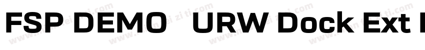 FSP DEMO   URW Dock Ext Black字体转换